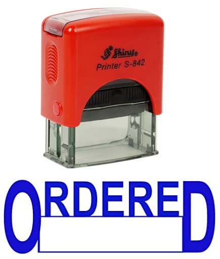 Ordered Self Inking Rubber Stamp Custom Shiny Office Stationary Stamp