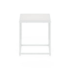 Furinno Camnus Modern Living End Table, Solid White/White