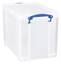 Really Useful Box 19 Liter Plastic Stackable Storage Container with Snap Lid & Built-In Clip Lock Handles for Home or Office Org
