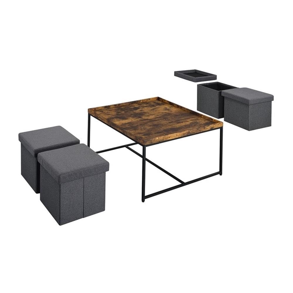 Lilola Home Vinny 5 Piece Coffee Table Set - Thumbnail 5