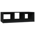 Vidaxl Coffee Table Black 43.3"X19.7"X13.4" Solid Pinewood