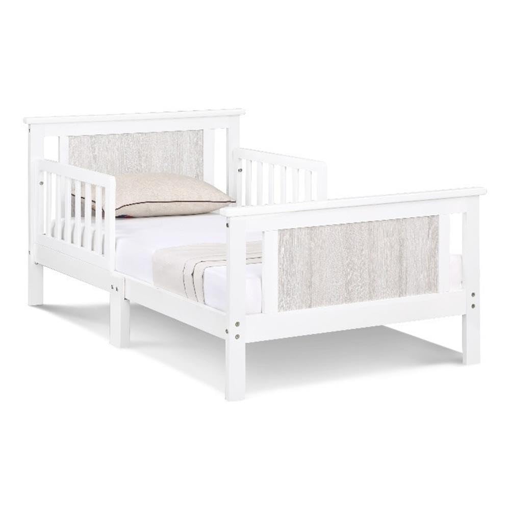 Olive & Opie Connelly Toddler Bed White & Rockport Gray
