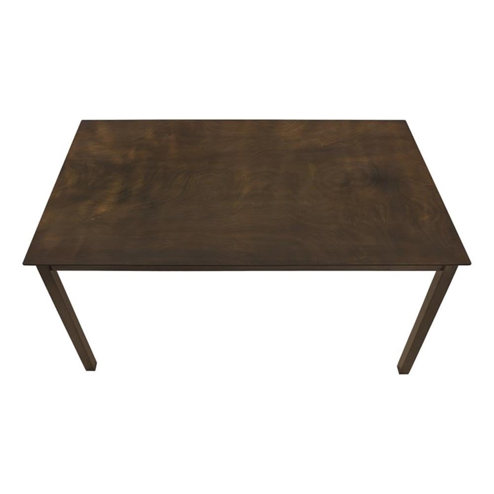 Monarch Specialties I 1302 Dining Table, 60&Quot; Rectangular, Kitchen, Dining Room, Veneer, Wood Legs, Brown, Transitional