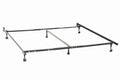 Coaster Home Furnishings Kerns Contemporary Convertible Queen or Eastern King or California King Size Heavy Duty Metal Bed Frame Foundation Support for Headboard Only Black 9601QK