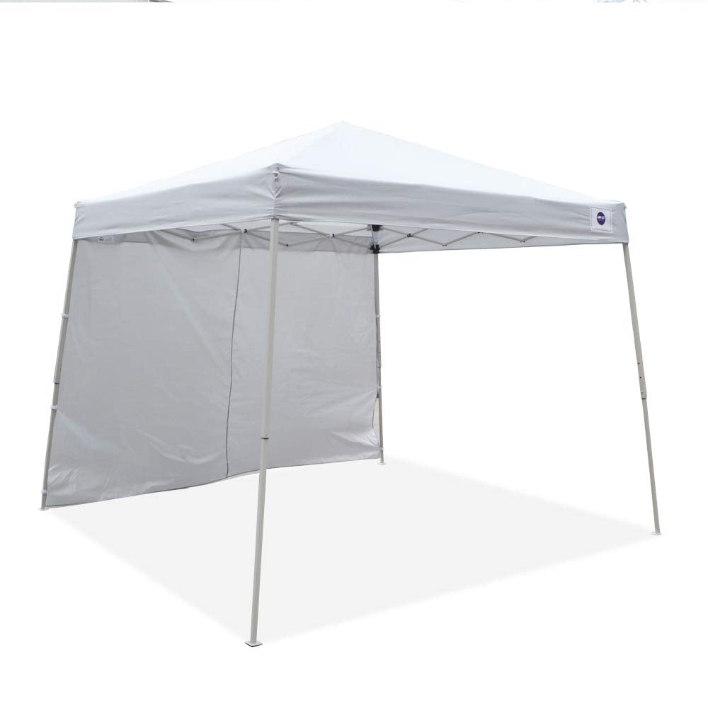 Two Leg Canopy Impact Canopy 283010001 Slant Leg Canopy, White-One Sidewall ...