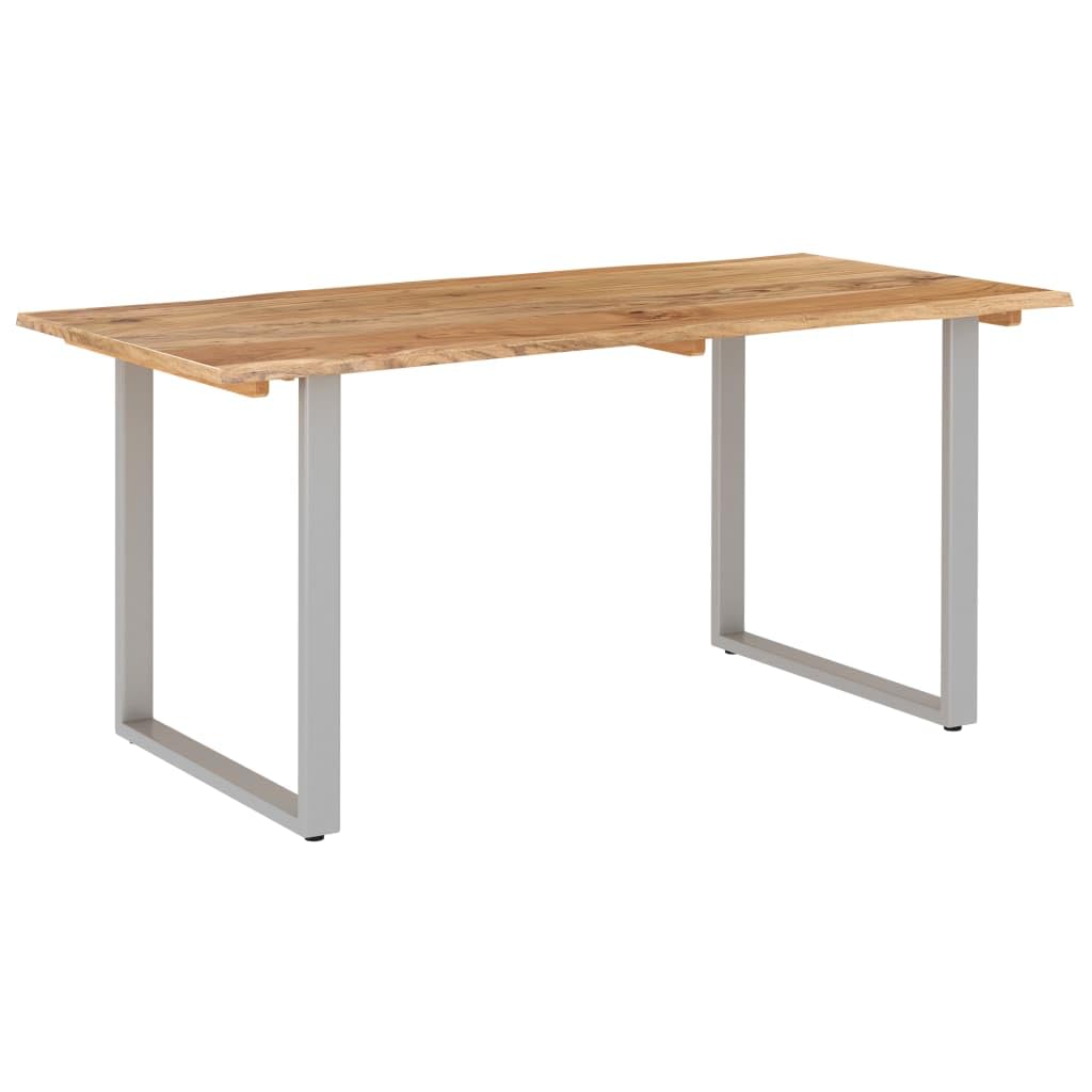SKM Dining Table 63&quot;x31.5&quot;x29.9&quot; Solid Acacia Wood-6477