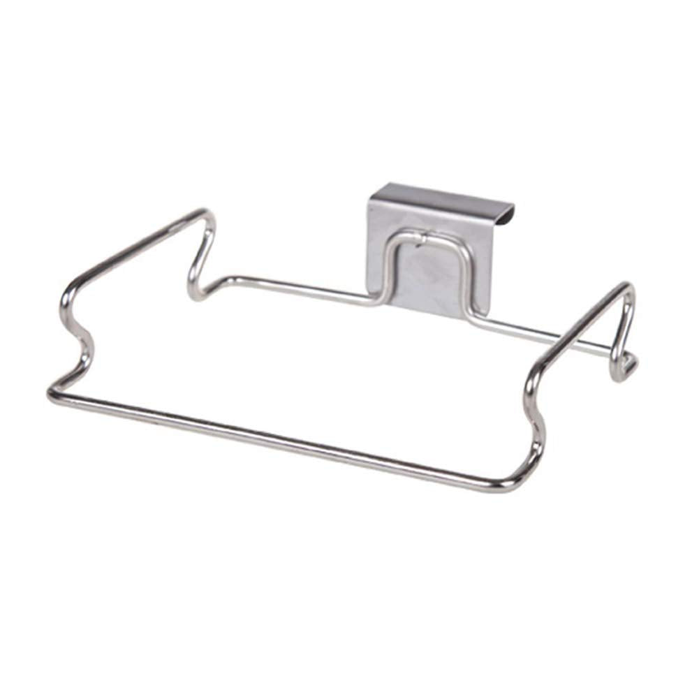 2 Pack Stainless Steel Trash Bag Holder, Garbage Storage Bags Rack, Hanging Garbage Bag Storage Organizer Rack for Kitchen Cabin