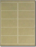 4' X 2' Gold Foil Labels For Laser Printers - 10 Sheets / 100 Labels