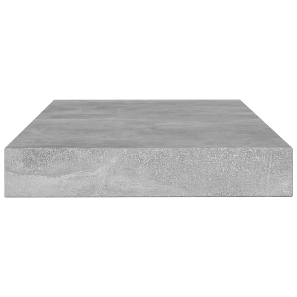 vidaXL Concrete Gray Bookshelf Boards, Engineered Wood, Modern Design, Easy to Clean, Set of 4, Each Measures 39.4&quot;x3.9&quot;x0.6&quot;