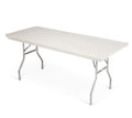 Kwik-Covers 6' Rectangle Plastic Table Covers 30' X 72', Bundle Of 5 (Ivory)