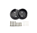 QCAA Heavy Duty Solid Metal Closet Rod Socket Set, 1-3/8, Oil-Rubbed Bronze, 1 Pair, Made In Taiwan