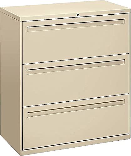 Hon 783Ll 700 Series Three-Drawer Lateral File, 36W X 19-1/4D, Putty