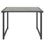 vidaXL Anthracite Patio Table with Sturdy Steel Construction - Flexible and Portable Outdoor Furniture for Gardens, Decks and Poolside Areas