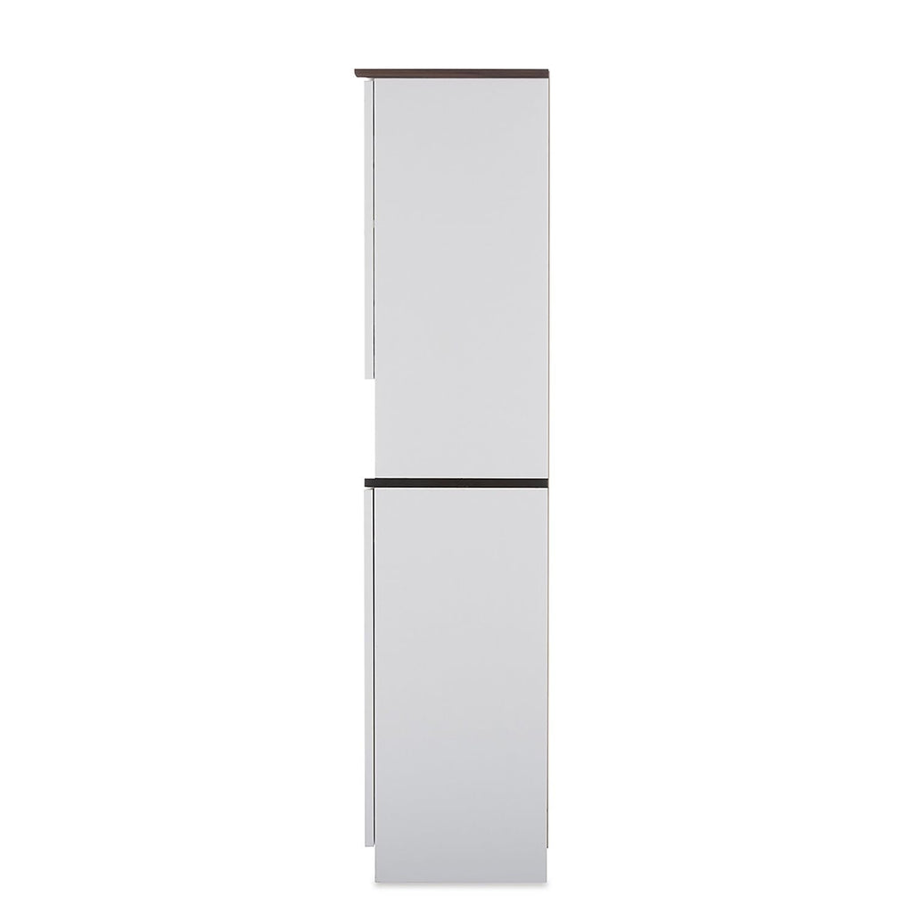 Baxton Studio Dr 883300-White/Wenge Cabinet, White/Dark Brown