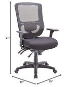 Eurotech Seating Mfst5400-Blkm Office Chairs, Black