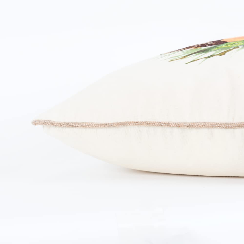 Rizzy Home 20&quot; x 20&quot; Poly Filled Pillow with Cotton Duck Cover-Multi-Color