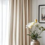 Lazzzy Beige Velvet Curtains Thermal Insulated Curtains 72 Inch Long Room Darkening Window Drapes For Bedroom Living Room Super Soft Luxury Velvet Curtains Window Treatment 2 Panels, Rod Pocket Beige
