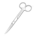 Yutoner 5.5' Professional Scissors Sharp Stainless Steel Shears For Crafting Supplies (Curved - Silver)