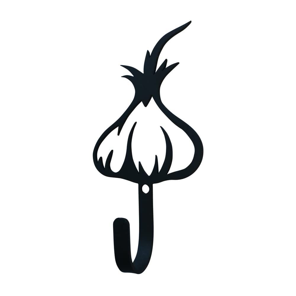 Village Wrought Iron Garlic Bulb Wall Hook Small