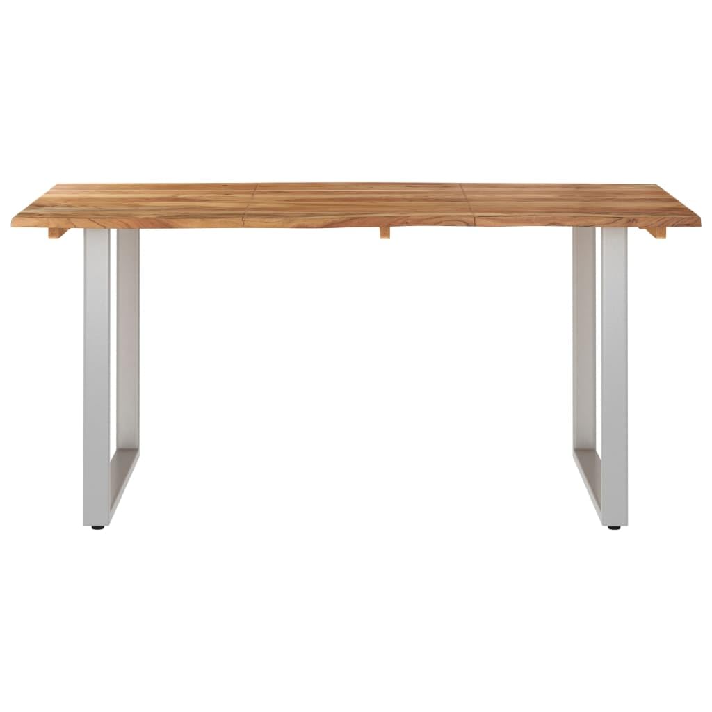 SKM Dining Table 63&quot;x31.5&quot;x29.9&quot; Solid Acacia Wood-6477