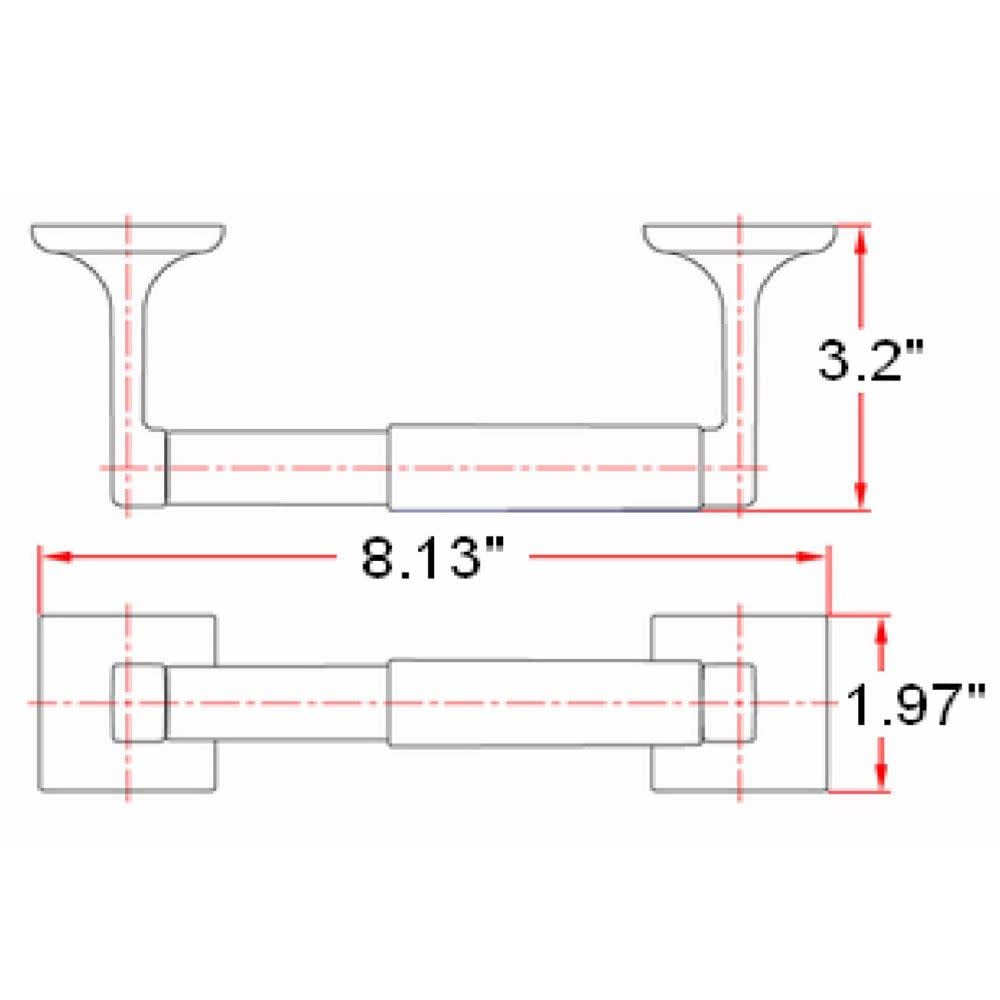 Design House 539171 Millbridge Bath Accessories, Toilet Paper Holder, Satin Nickel