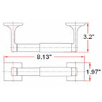 Design House 539171 Millbridge Bath Accessories, Toilet Paper Holder, Satin Nickel