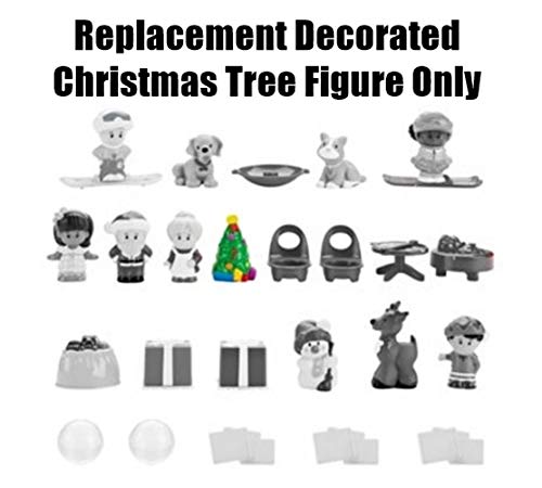 Replacement Part For Fisher-Price Little People Advent Calendar - Dgf96 ~ Includes One Decorated Christmas Tree Approximately 2.