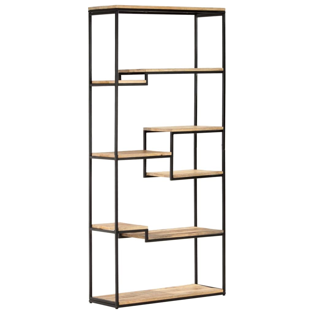 vidaXL Bookcase 31.5&quot;x11.8&quot;x70.9&quot; Rough Mango Wood