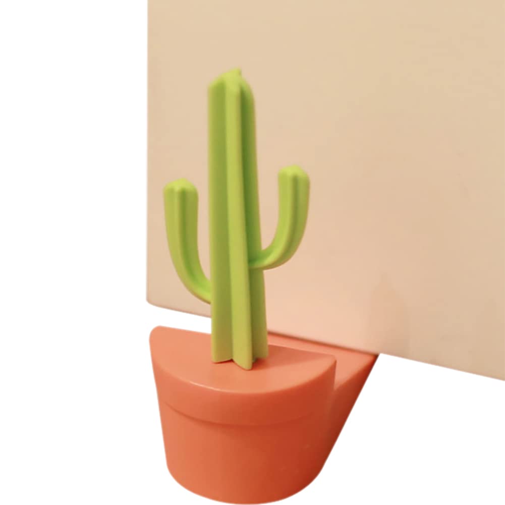 Wayuto Cute Door Stopper Catus Decorative Silicone Door Stop Novelty Funny Door Stops Rubber Door Stop Wedge For Home Office Bed