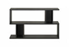 Baxton Studio Goodwin 2-Level Modern Bookshelf, Dark Brown