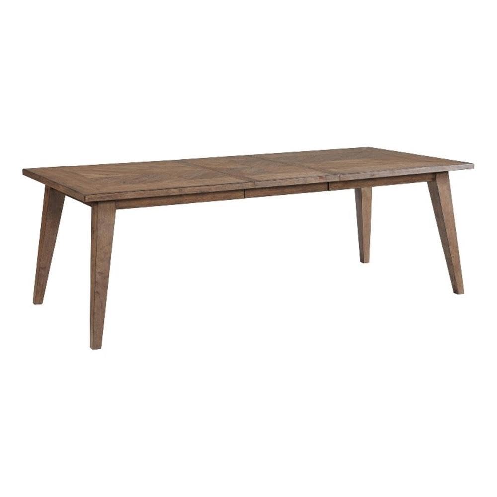 Intercon Oslo 30" Tall Dining Table with Leaf and 4 Legs, Weathered Chestnut Furniture