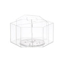 Oif Acrylic Pen Holder Pencil Organizer, 360-Degree Rotating Pencil Holder With 6 Compartments, Crayon Organizer For Kids Marker