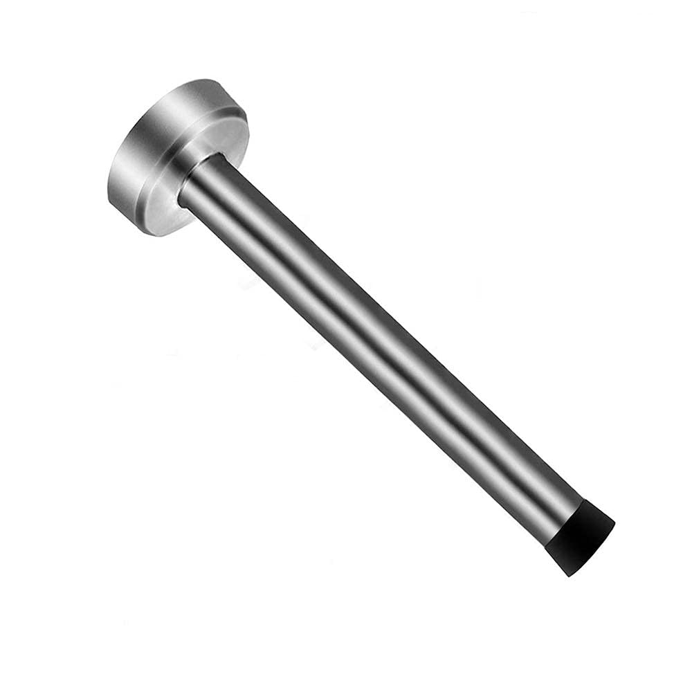 Door Stopper, Long Door Stop 8 Inch, Stainless Steel Modern Door Stop With Sound Dampening Rubber Tip Protector, Wall-Mount Door