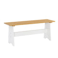 Linson Large Backless Bench Honey White