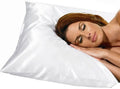 Luxury Satin Pillow Case (Queen, White)