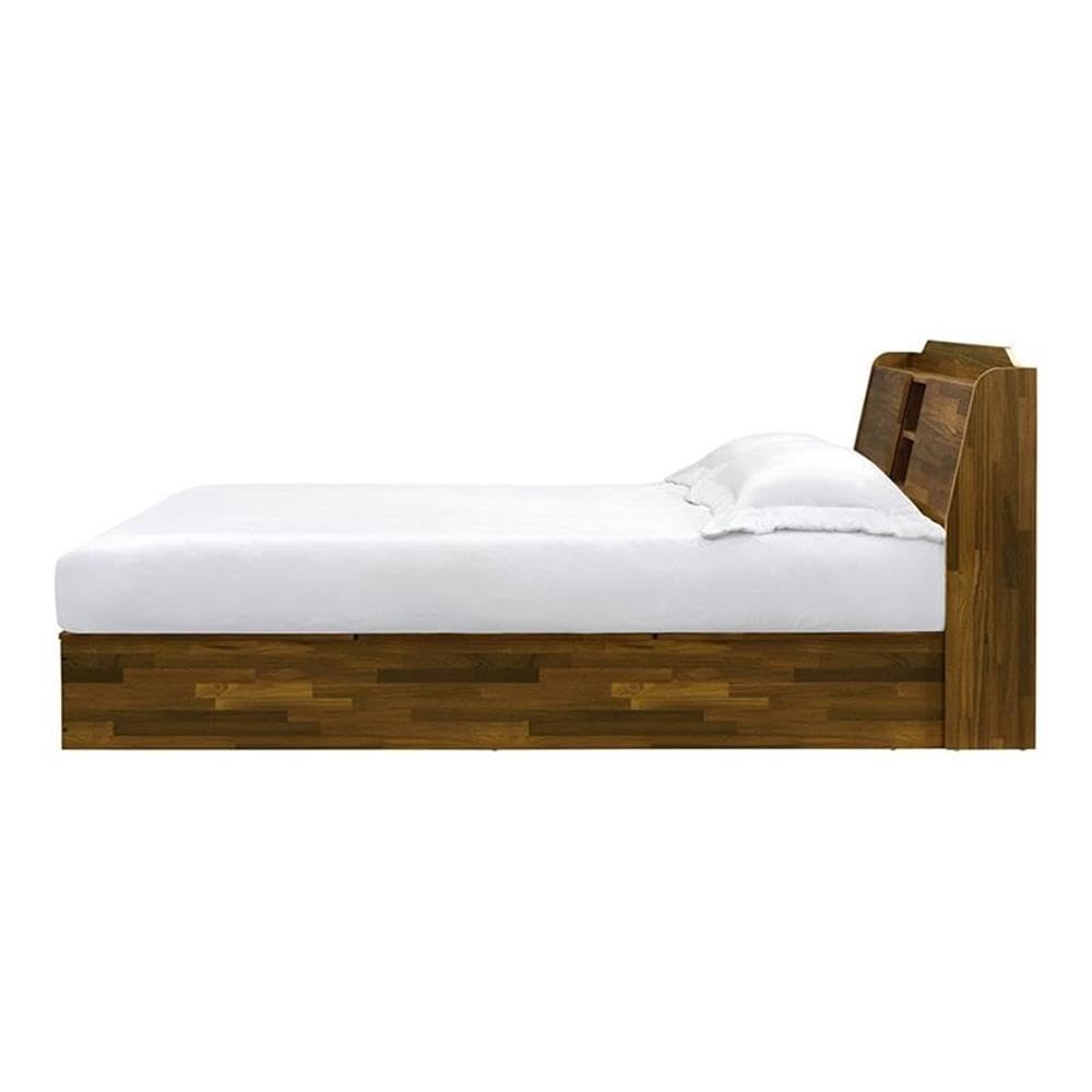 Acme Hestia Wooden Queen Platform Bed in Walnut