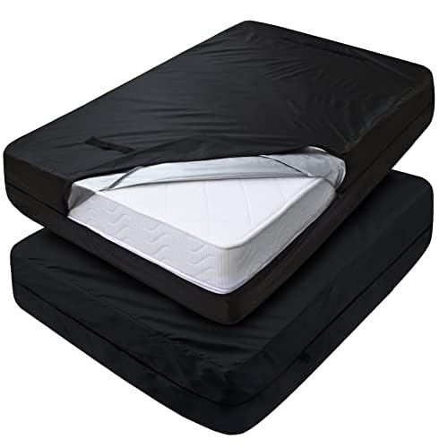 Mattress Bags For Moving Twin 2 Pack, Mattress Storage Bag Waterproof With Strong Handles & Double Zippers, Reusable Mattress Pr
