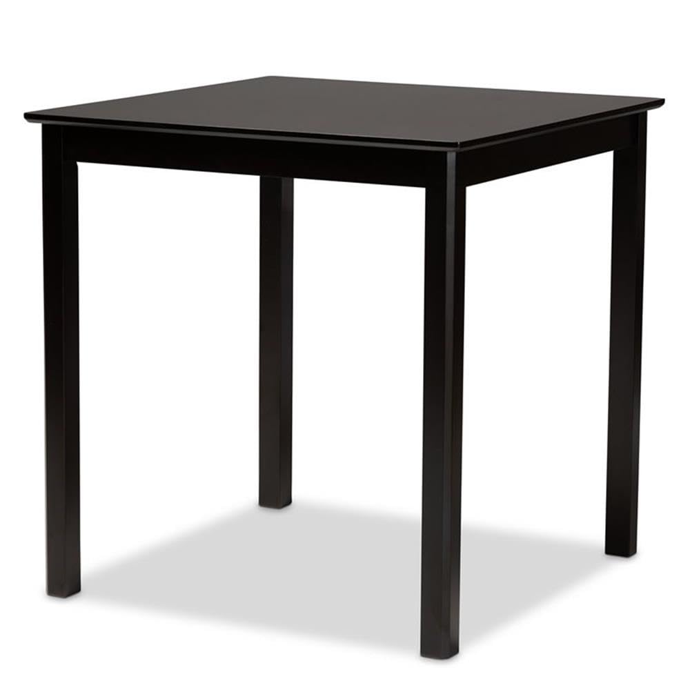 Baxton Studio Nicolette Modern and Contemporary Two-Tone Dark Brown and Walnut Brown Finished Wood 5-Piece Pub Set