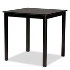 Baxton Studio Nicolette Modern and Contemporary Two-Tone Dark Brown and Walnut Brown Finished Wood 5-Piece Pub Set