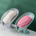 MIRARIYA Leaf Soap Holder with SuctionNot Punched Easy Clean Bar Soap Dish Holder with Suction Cup Soap ( Multicolor  Pack of 1