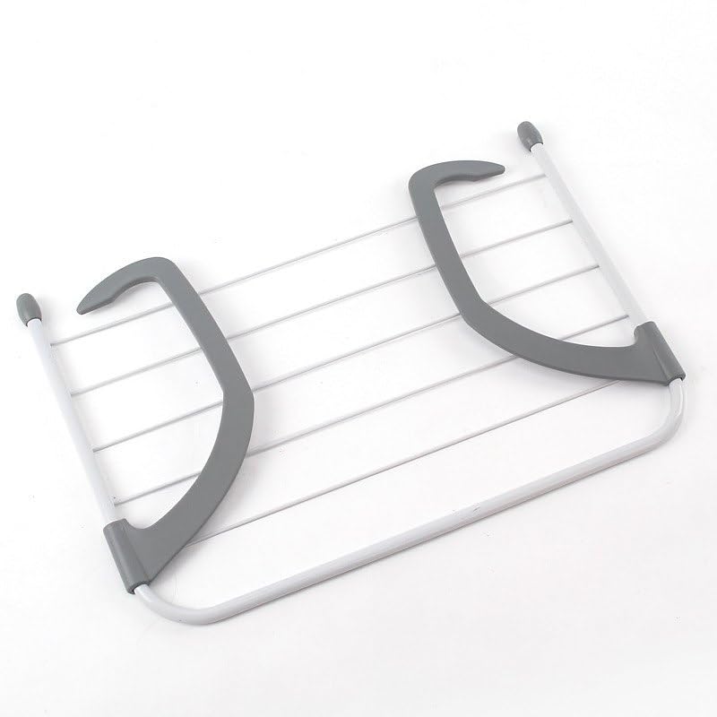 Cyrox Portable Clothes Hanger Adjustable Foldable Clothes Drying Rack Stand Indoor Outdoor Easy Fold Door Cloth Hanger | Balcony