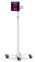 Universal Invisible Mount Medical Rolling Cart Extended White