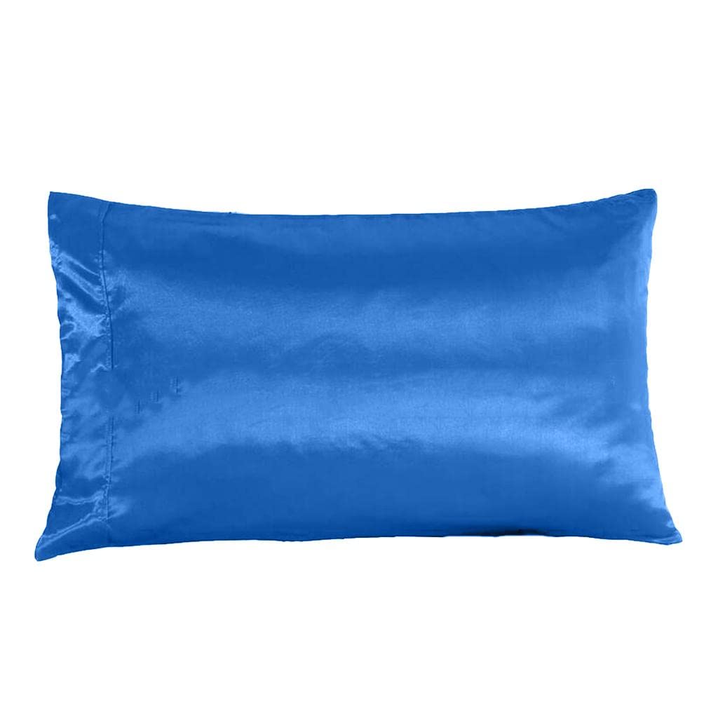 Loom Tree Faux Silk Satin Pillowcase 50 * 76Cm Blue | Bedding | Sheets & Pillowcases