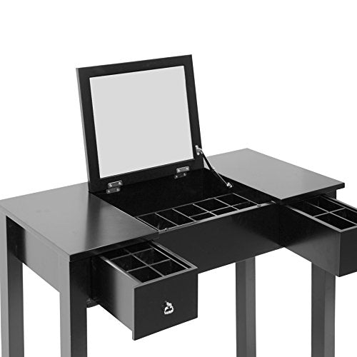 Baxton Studio Wessex Table, 29.63' x 31.63' x 15.88', Black