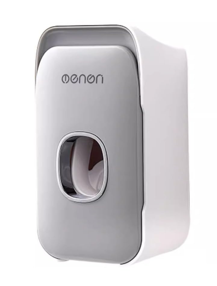 Onprix Automatic WallMounted SpaceSaving Toothpaste Dispenser Squeezer with Toothbrush Holder for Family Kids Shower Washroom 