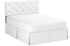 Baxton Studio Baltimore Queen Faux Leather Headboard, 61.5-inch W x 3.15-inch D x 22.5-inch H, White (106-5363-HiT)