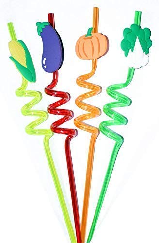 First Front Plastic Straw Set And Multicolour,(Pack Of 1)