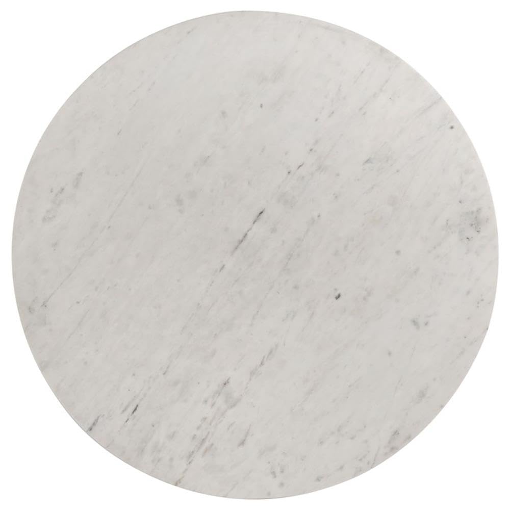 Coaster Astoria Round Genuine Marble Coffee Table White