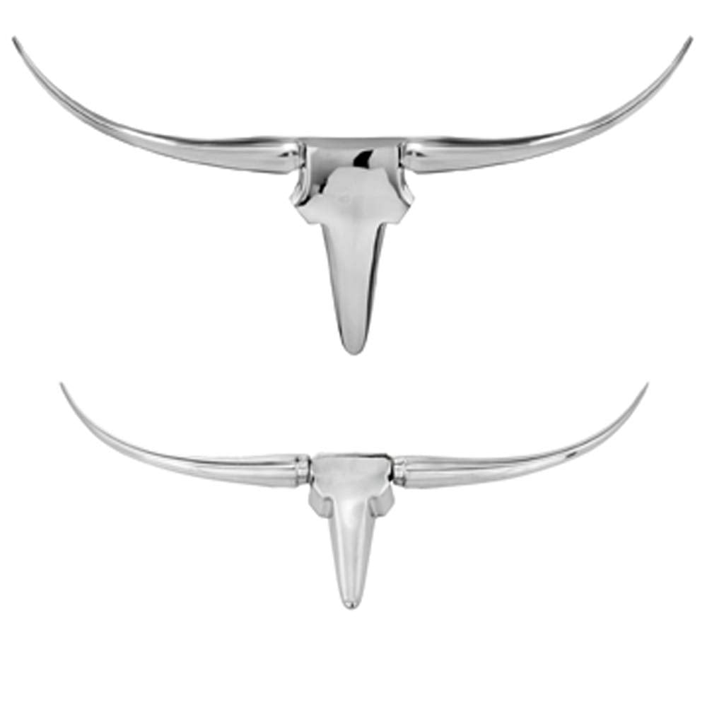HomeRoots 4' X 47' X 26' Buffe Extra Large Long Horn Wall Bust