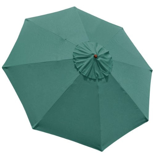 Mtn Gearsmith New 9' Ft Market Patio Garden Umbrella Replacement Canopy Canvas Cover Green